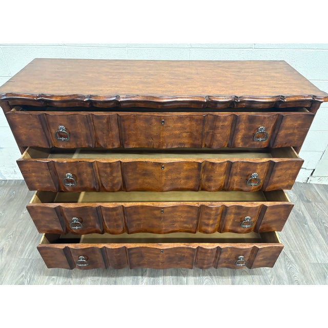 Traditional Highland House European Excursions Block Front Master Chest For Sale - Image 3 of 14