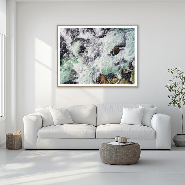 "AV_Rhine_Falls_009" Contemporary Aerial View Limited Edition Photograph by Bernhard Lang For Sale - Image 4 of 7