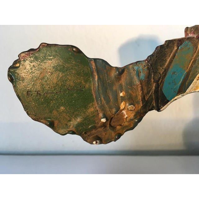 Brown Postmodern Abstract Bronze Sculpture, Italy, 1985 For Sale - Image 8 of 17