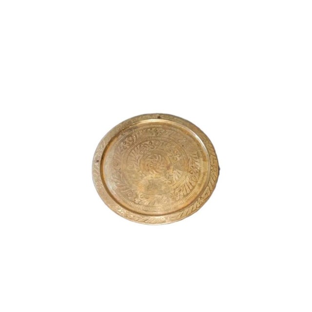 2020s Ancient Moroccan Artifact Sculpture 11" Plate / Accent Tray | Hallway Living Room Dining Room Bedroom Behind & Over Bed Art For Sale - Image 5 of 9