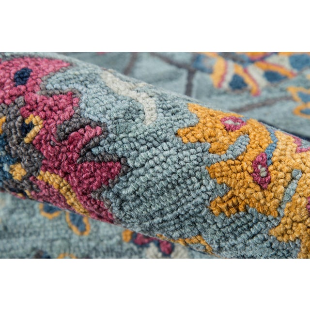 Ibiza Blue Hand Tufted Area Rug 8' X 10' For Sale - Image 4 of 8