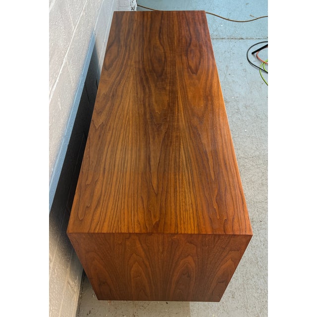 Mid-Century Modern Walnut and Cane Dry Bar For Sale - Image 10 of 17
