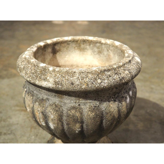 Pair of Small 1960s French Reconstituted Stone Planters by Grandon Frès For Sale - Image 4 of 12