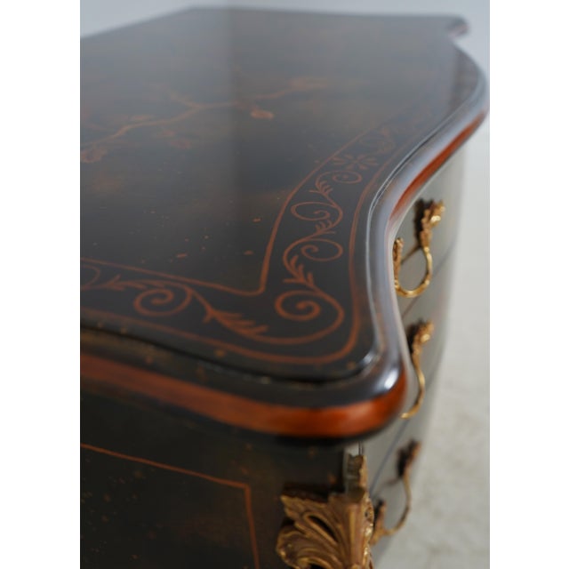 Maitland Smith Chinoiserie Bow Front Commode For Sale In Philadelphia - Image 6 of 18