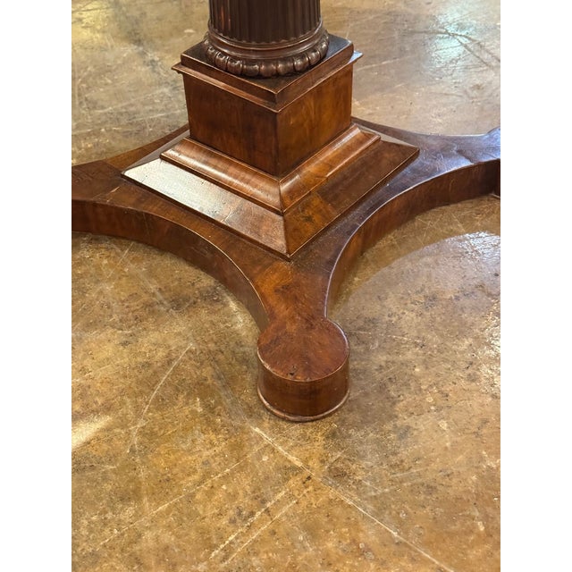 19th Century 19th C. Italian Walnut Center Table For Sale - Image 5 of 7