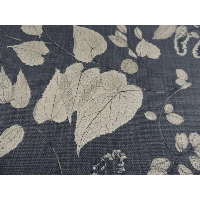 Pindler Blue and White "Arboretum" Fabric Sample Color: Slate Stain resistant 100% cotton Made in the USA Size: 26"W x 26"H