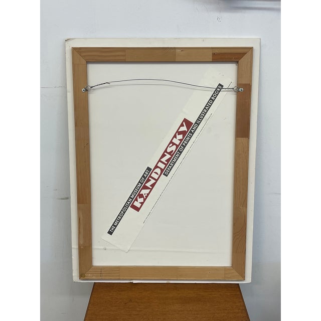 Vintage Abstract Geometric Composition Print After Wassily Kandinsky, Signed and Numbered. For Sale - Image 9 of 10
