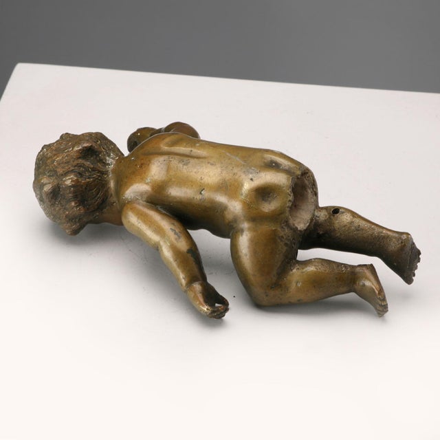 Bronze Cherub Figurine For Sale - Image 5 of 7