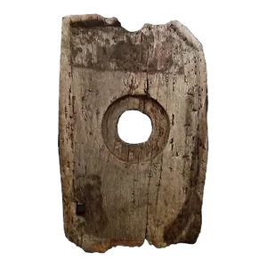 Mid 20th Century Reclaimed Wood Tofu Grinder Sculpture