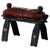Moroccan Dark Red Upholstered Camel Saddle Ottoman, North Africa, 1940s For Sale - Image 17 of 17