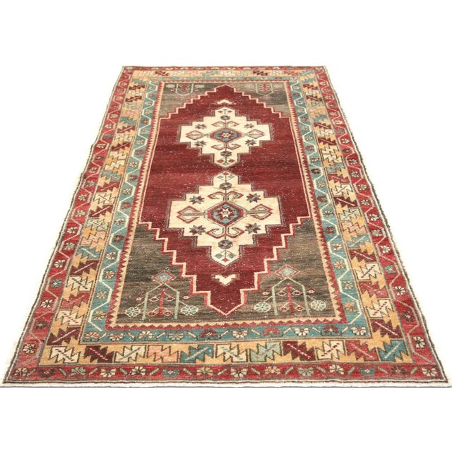 1960s 1960s Turkish Oushak Rug For Sale - Image 5 of 7