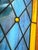 1990s Vintage Geometric Leaded Stained Glass Panel With Opalescent Art Glass For Sale - Image 5 of 8