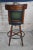 Theodore Alexander Late 20th Century Theodore Alexander French Louis XV Mahogany Green Leather Swivel Bar Stool For Sale - Image 4 of 9