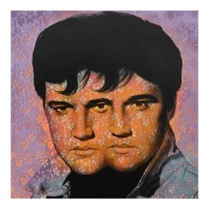 Ron English Pop Elvis/Elvis in Purple and Orange