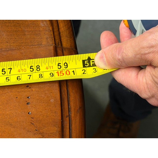 Stickley Geneva 60” Round Dining Table With 6 Bradford Chairs and Custom Glass Top-Bristol Finish For Sale - Image 13 of 18