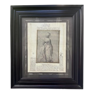Italian 17th Century Etching After Federico Barocci 1535-1612 For Sale
