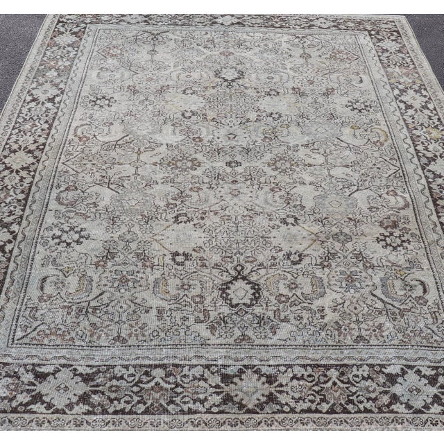 Measures: 8'0 x 10'10 Antique Persian Sultanabad Rug with Classic Allover Pattern 8'0 x 10'10. Keivan Woven Arts/...