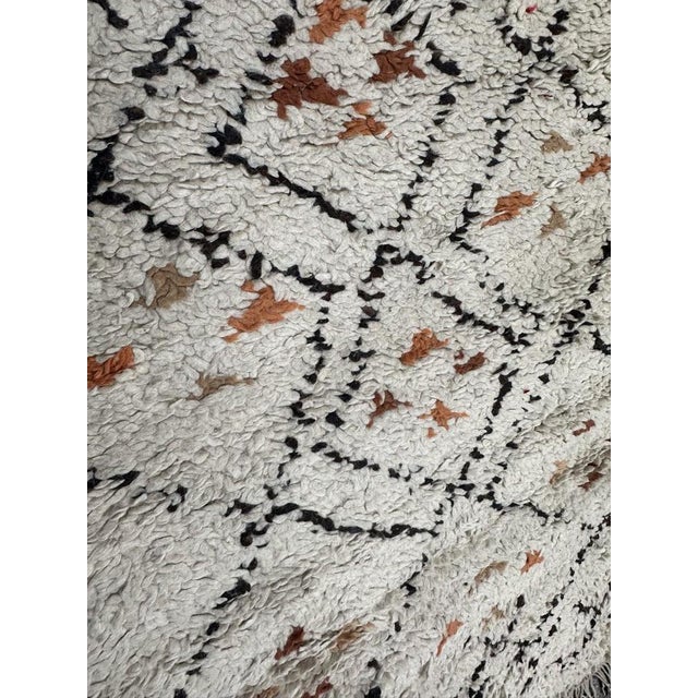 Textile Small Mid-Century Moroccan Tribal Beni Ouarain Rug, 1940s For Sale - Image 7 of 17