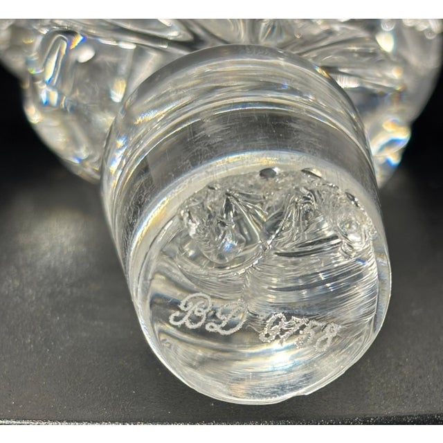 Late 20th Century Baccarat Crystal Remy Martin Louis XIII Grande Champagne Cognac Baccarat Decanter With Stopper & Gold Plated Label For Sale - Image 12 of 12