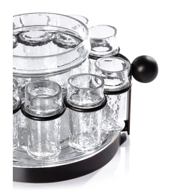 Industrial Agave 10-Piece Tequila Shot Set with Ice Bucket For Sale - Image 3 of 8