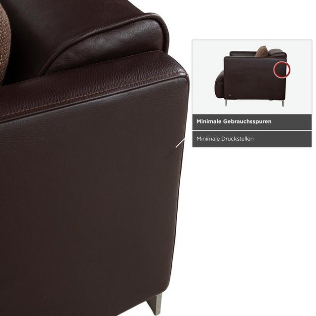 Animal Skin Model 6300 Armchair in Brown Leather from Rolf Benz For Sale - Image 7 of 15