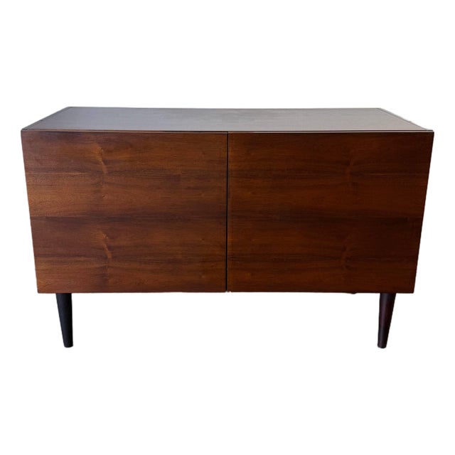 Mid Century Danish Teak Sideboard – Vintage Scandinavian Storage Cabinet – Two Door Credenza For Sale