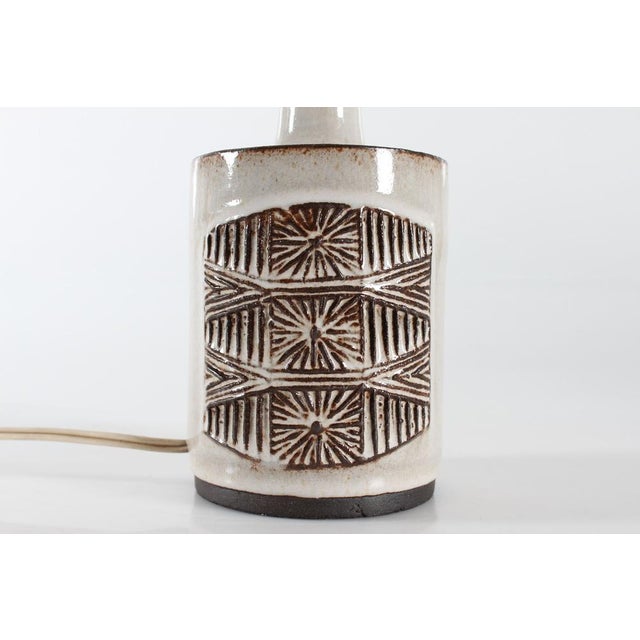 Danish Modern Ceramic Table Lamp, 1960s For Sale - Image 4 of 9