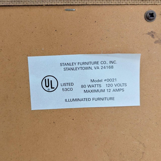 Stanley Furniture Cherry Door Chest / Armoire Cabinet For Sale - Image 9 of 11