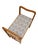Wood Vienna Secession Ottoman in Ashwood and Backhausen Fabric, Vienna, 1900s For Sale - Image 7 of 11