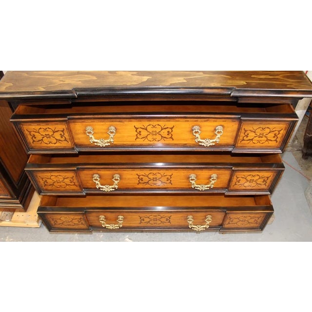 Late 20th Century Theodore Alexander Chateau De Vallois 3 Drawer Commodes For Sale In Atlanta - Image 6 of 9