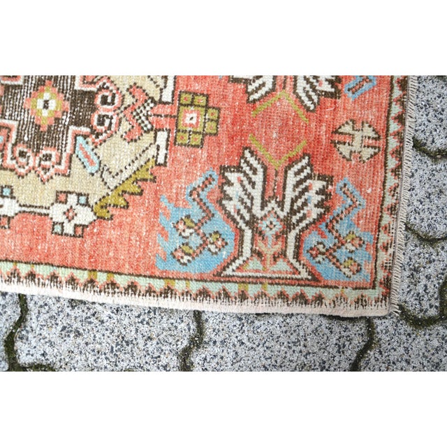 Vintage Turkish Handmade Rug For Sale - Image 4 of 6