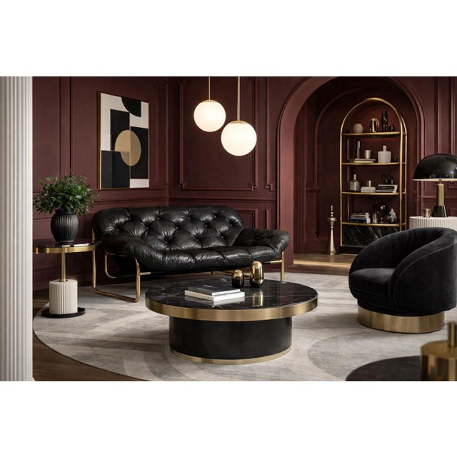 This elegant, quilted sofa designed by John-Bertil Häggström for the Swedish manufacture Swed-Form, Skillingaryd during...