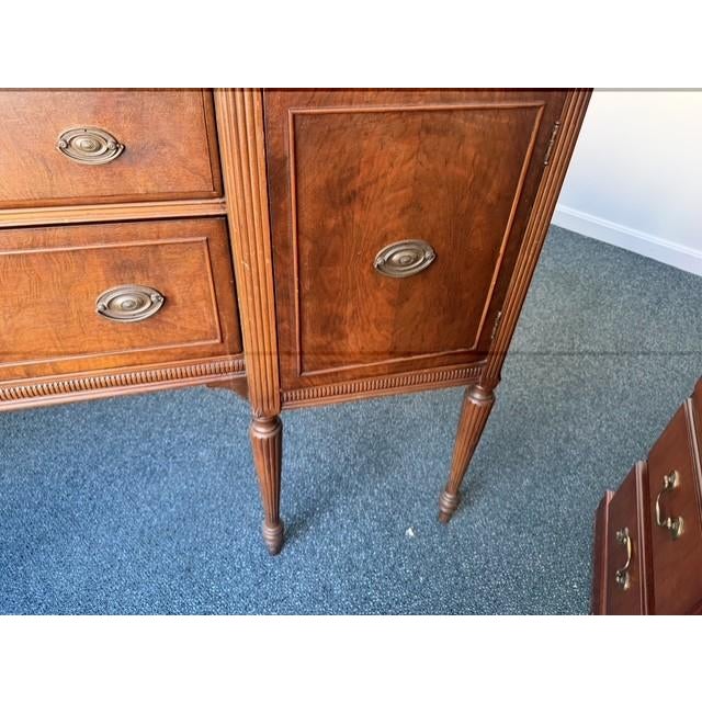 Vintage 1930s Federal Revival Mahogany Buffet Sideboard For Sale - Image 10 of 17