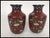 Chinese Antique Chinese Cloisonne Vases Art Nouveau Vamp Romantic For Sale - Image 3 of 10
