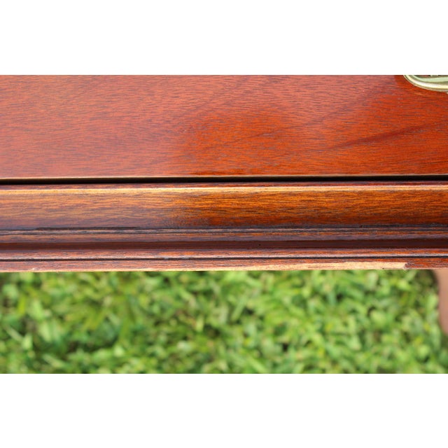 Baker Furniture Chippendale Mahogany Nightstands—A Pair For Sale - Image 9 of 18