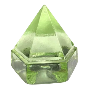 Large Glass Pyramid Paper Weight