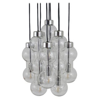 German Space Age Hourglass Chandelier, 1960s For Sale