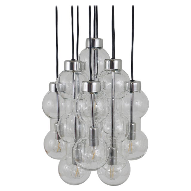 German Space Age Hourglass Chandelier, 1960s For Sale