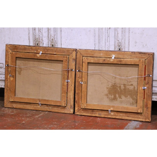 Pair of 19th Century French Tavern Genre Scene Oil Paintings Signed H. Jonas For Sale - Image 16 of 16