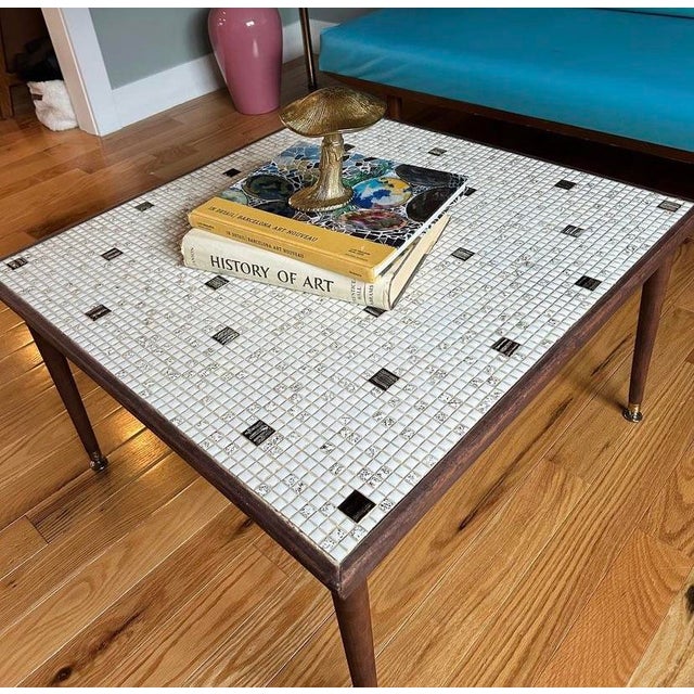 1960s Mid Century Modern Mosaic Tiled Coffee Table | Chairish