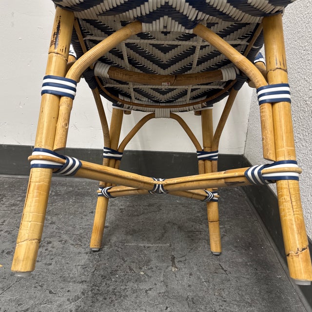 Serena & Lily Riviera Rattan Dining Side Chairs, Set of Five For Sale - Image 11 of 12