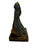 Mid-Century Modern Abstract Bronze Sculpture of Draped Female Figure on Marble Base For Sale - Image 4 of 10