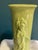Green Vintage Green Ceramic Vase With Embossed Geisha Motif For Sale - Image 8 of 10