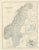 Antique Map of Scandinavia with Stockholm Inset, 1865 For Sale
