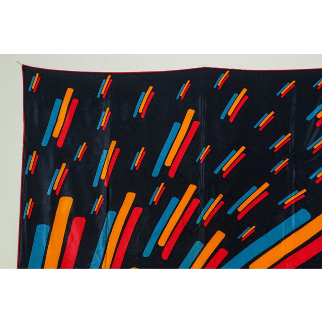 Late 20th Century Vintage CHRISTIAN FISCHBACHER for RAIFFEISEN Silk Scarf Hem Rolled 34 " x 34" For Sale - Image 5 of 12