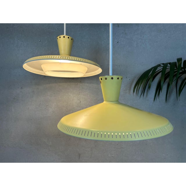 Metal Vintage NB93 Pendant Lamp by Louis Kalff for Philips, 1950s For Sale - Image 7 of 10