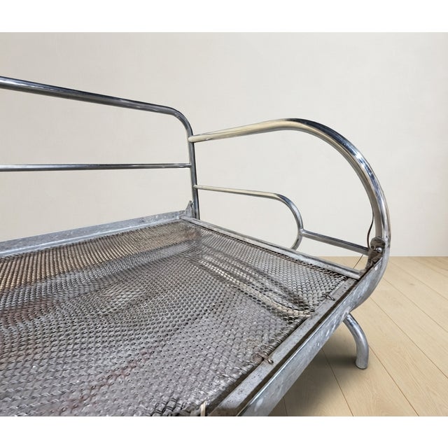Vintage Chrome Tubular Steel Daybed Frame, Czechoslovakia, 1970 For Sale - Image 9 of 13