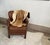Vintage Distressed Brown Leather Club Chair For Sale - Image 15 of 17