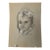 1940s Original Signed Graphite Illustration of Young Child Portrait, 12 × 9 In. For Sale