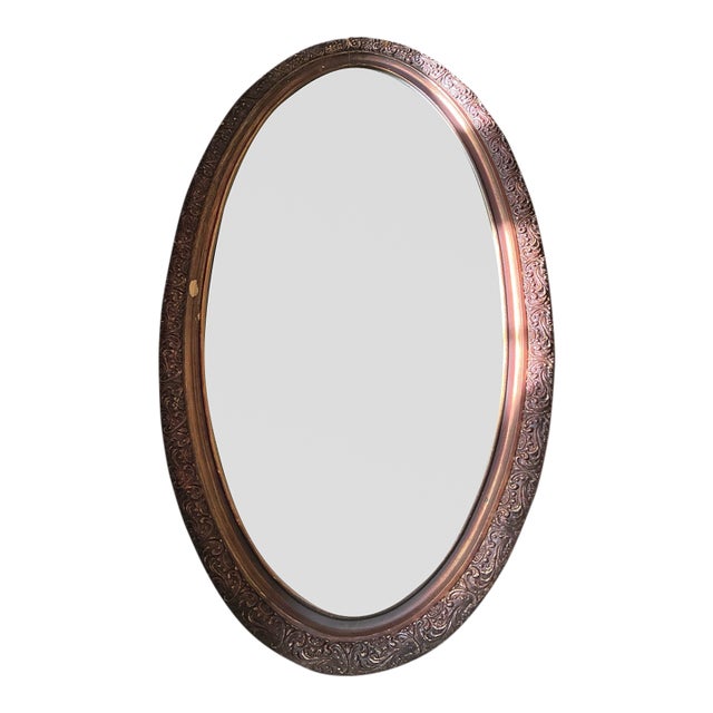 Vintage j.a. Olson Oval Mirror For Sale